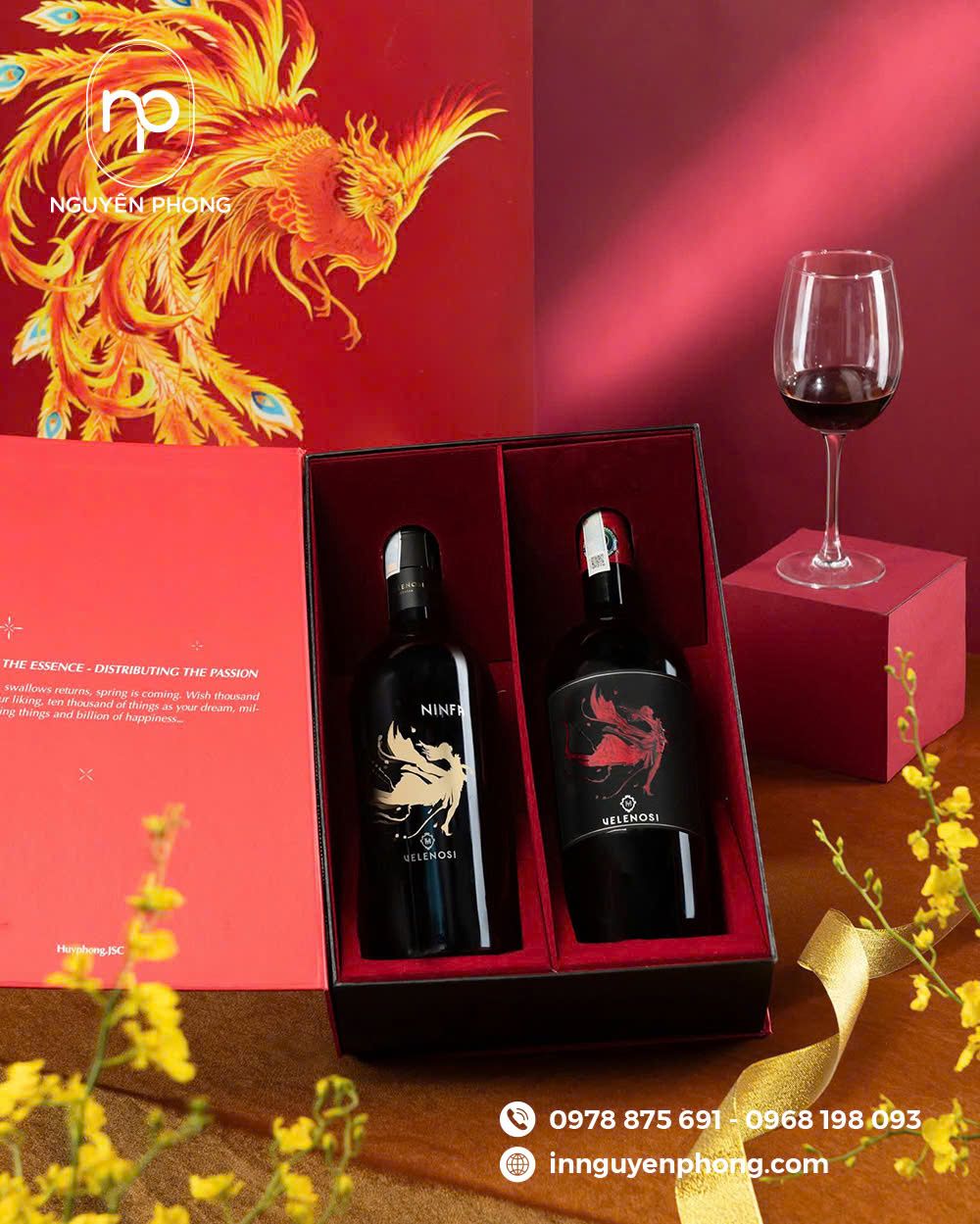 Mẫu hộp đựng rượu sang trọng